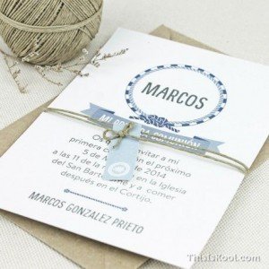 Invitación de comunión personalizada