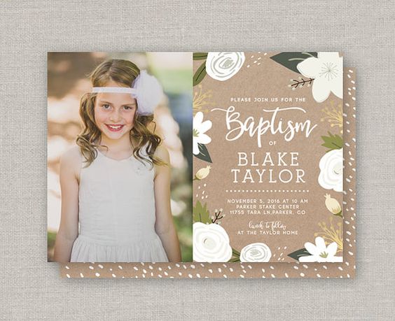 Invitaciones de primera comunión con foto