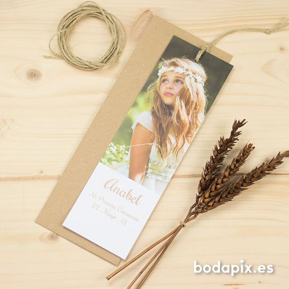 Invitaciones de primera comunión con foto